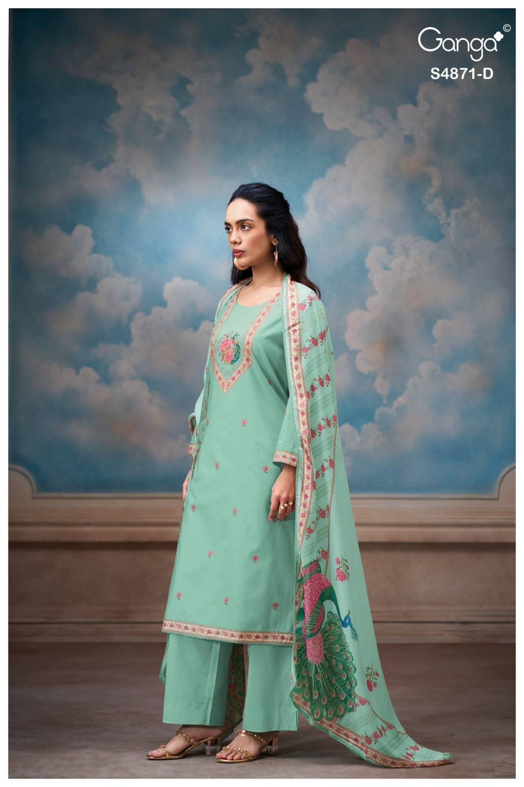 PRANATI 4871 By Ganga Fashion Stylish Beautiful Colourful COTTON Dresses At Wholesale Price